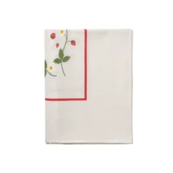 Wild Strawberry bordsduk, Red, 250x150 cm