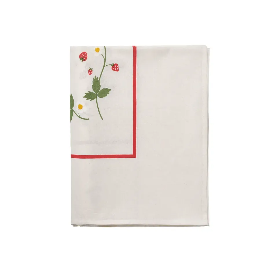 Wild Strawberry bordsduk, Red, 250x150 cm