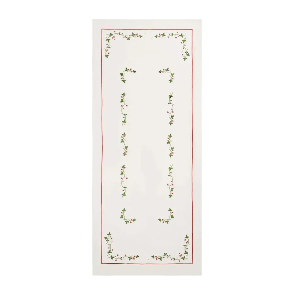Wild Strawberry bordsduk, Red, 250x150 cm