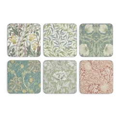 William Morris glasunderlägg 6-pack, Mix & Match
