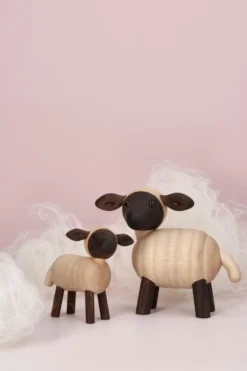 Will lamm figur, Beige, 6,6x9xH8,5 cm
