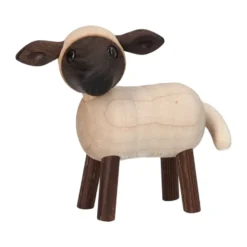 Will lamm figur, Beige, 6,6x9xH8,5 cm