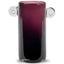 Wind & Fire vas med öra 31 cm, Aubergine