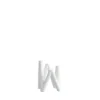 W ljusstake 24 cm, Bone white
