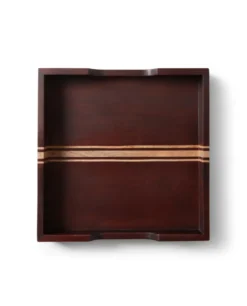 Wood bricka 30x30 cm, Brun
