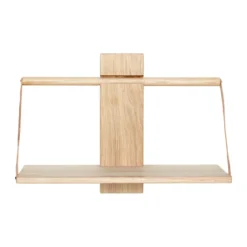 Wood Wall vägghylla Medium 45x20x32 cm, Oak