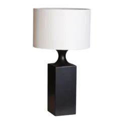 Woody bordslampa 56 cm, Svart-vit