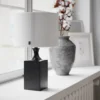 Woody bordslampa 41 cm, Svart-vit