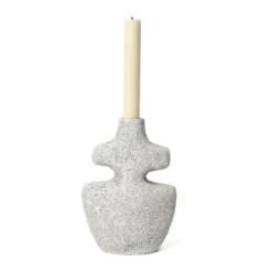Yara ljusstake medium, Grey Pumice