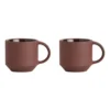 Yuka espressokopp 2-pack, Dark (brun)