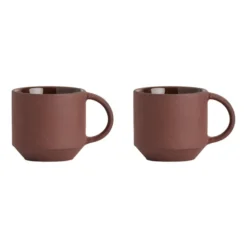Yuka espressokopp 2-pack, Dark (brun)