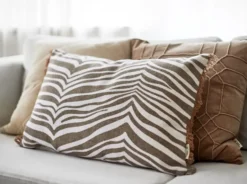 Zebra kudde 40x60 cm, Simply taupe (beige)