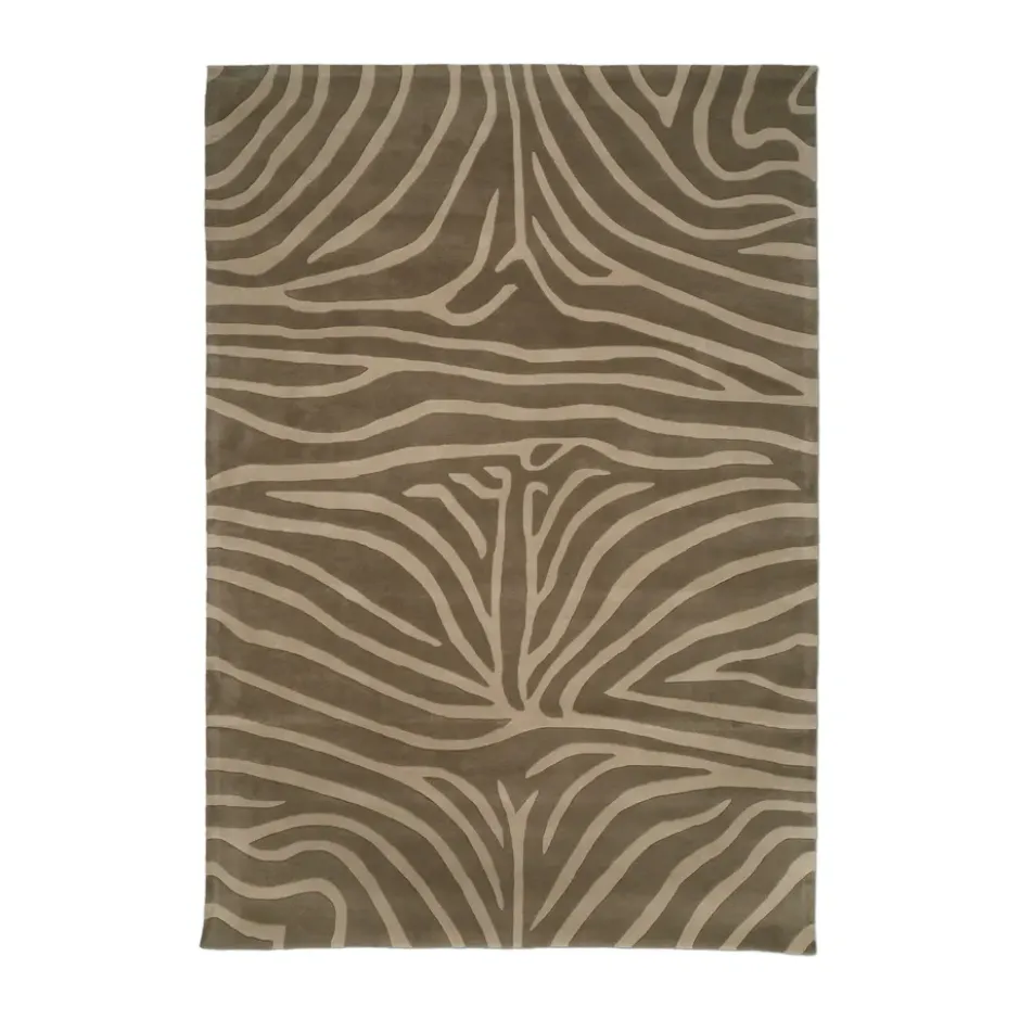 Zebra ullmatta, Brown, 250x350 cm
